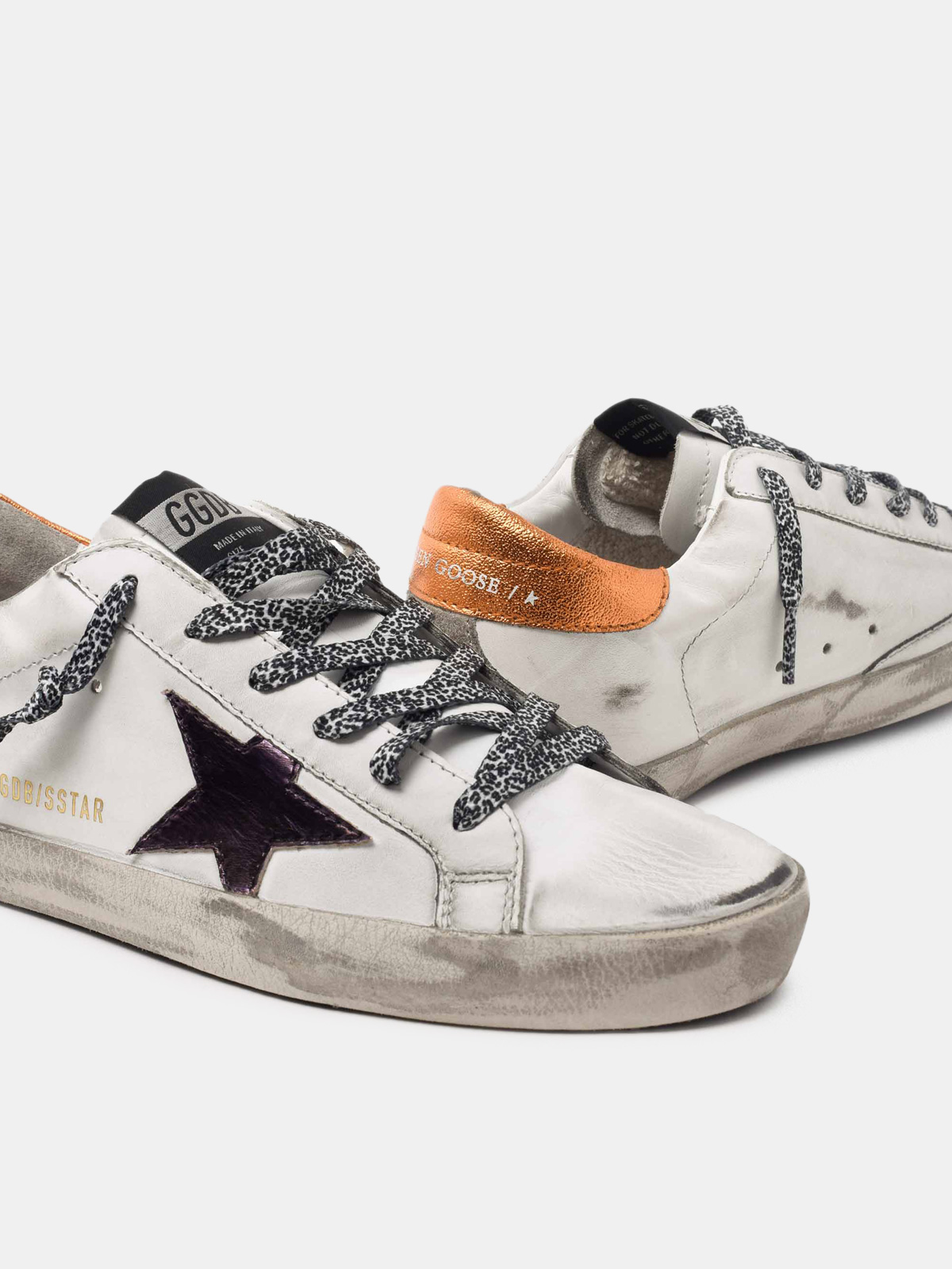 golden goose leopard laces