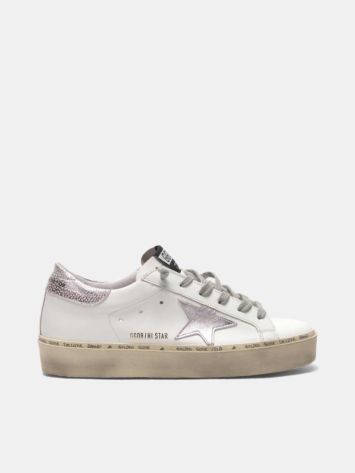 Hi star sneakers with iridescent sale star and silver heel tab