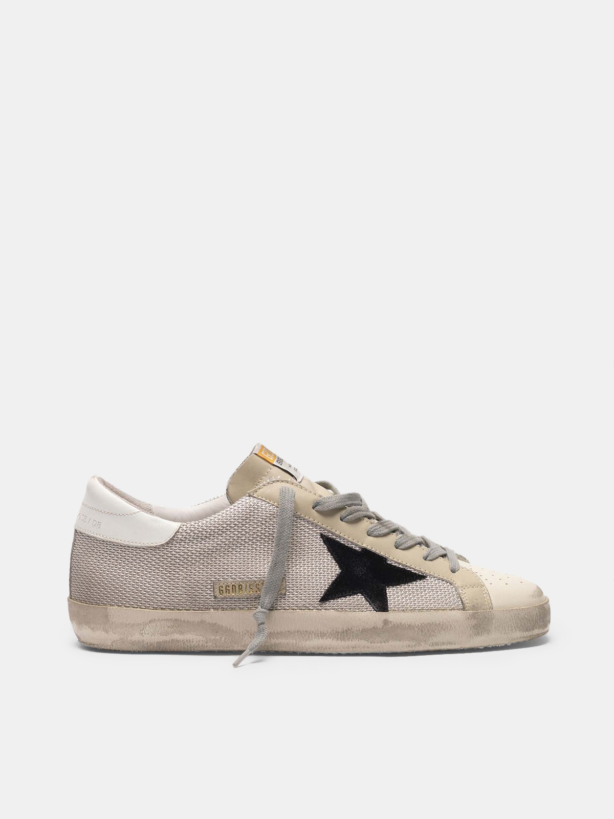 Super-Star sneakers in leather with mesh insert | Golden Goose