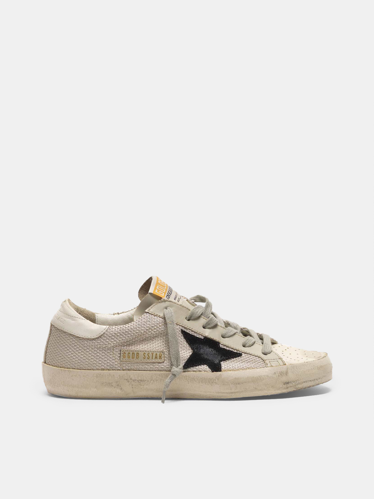 Golden Goose Superstar Mixed Leather Low-Top Sneakers