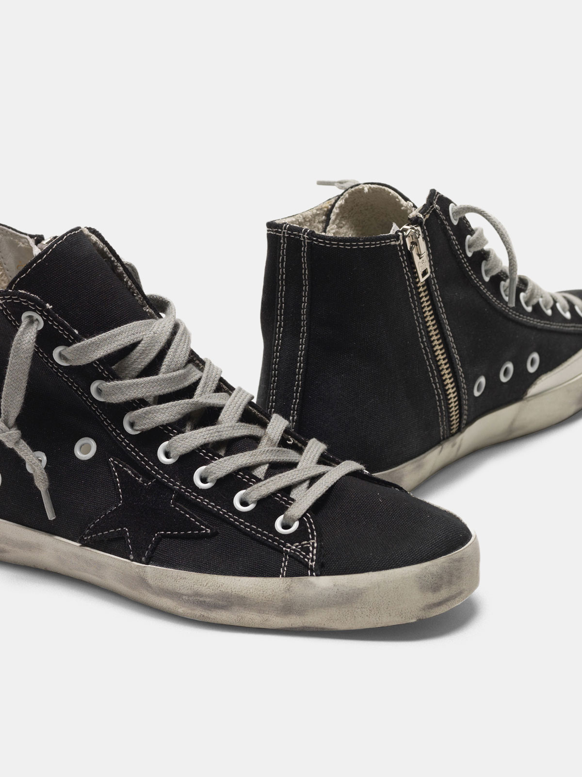 Francy sneakers with GGDB star with contrast top-stitching