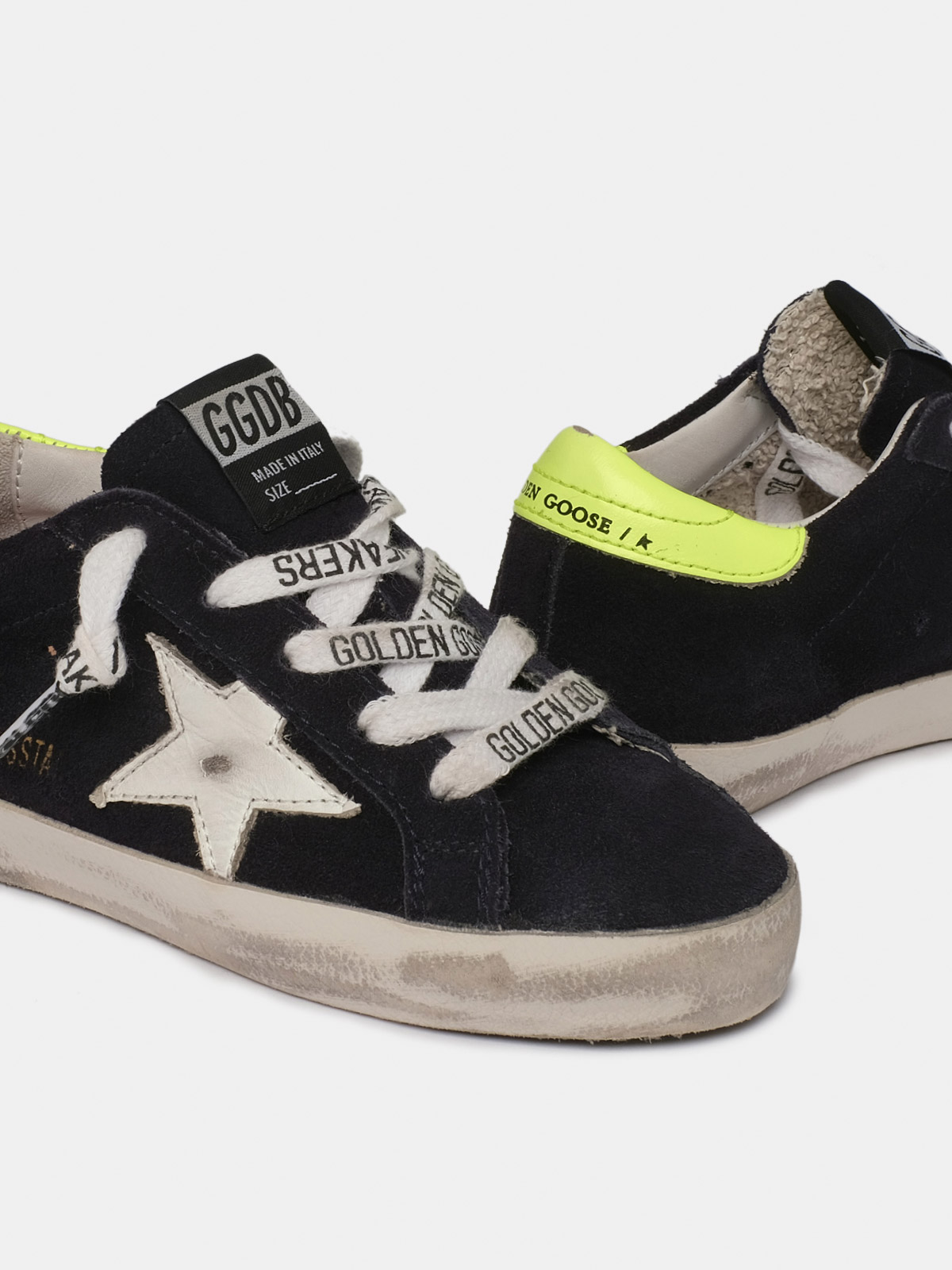 golden goose blue suede sneakers
