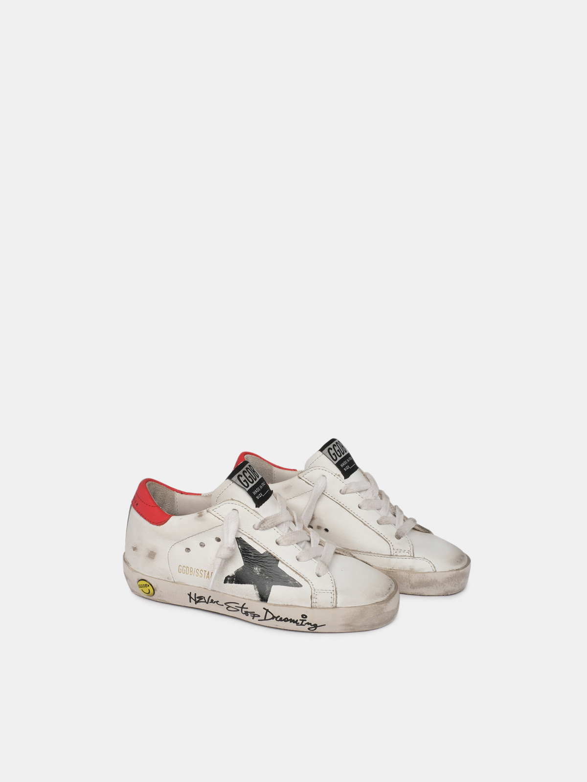 golden goose superstar never stop dreaming sneakers