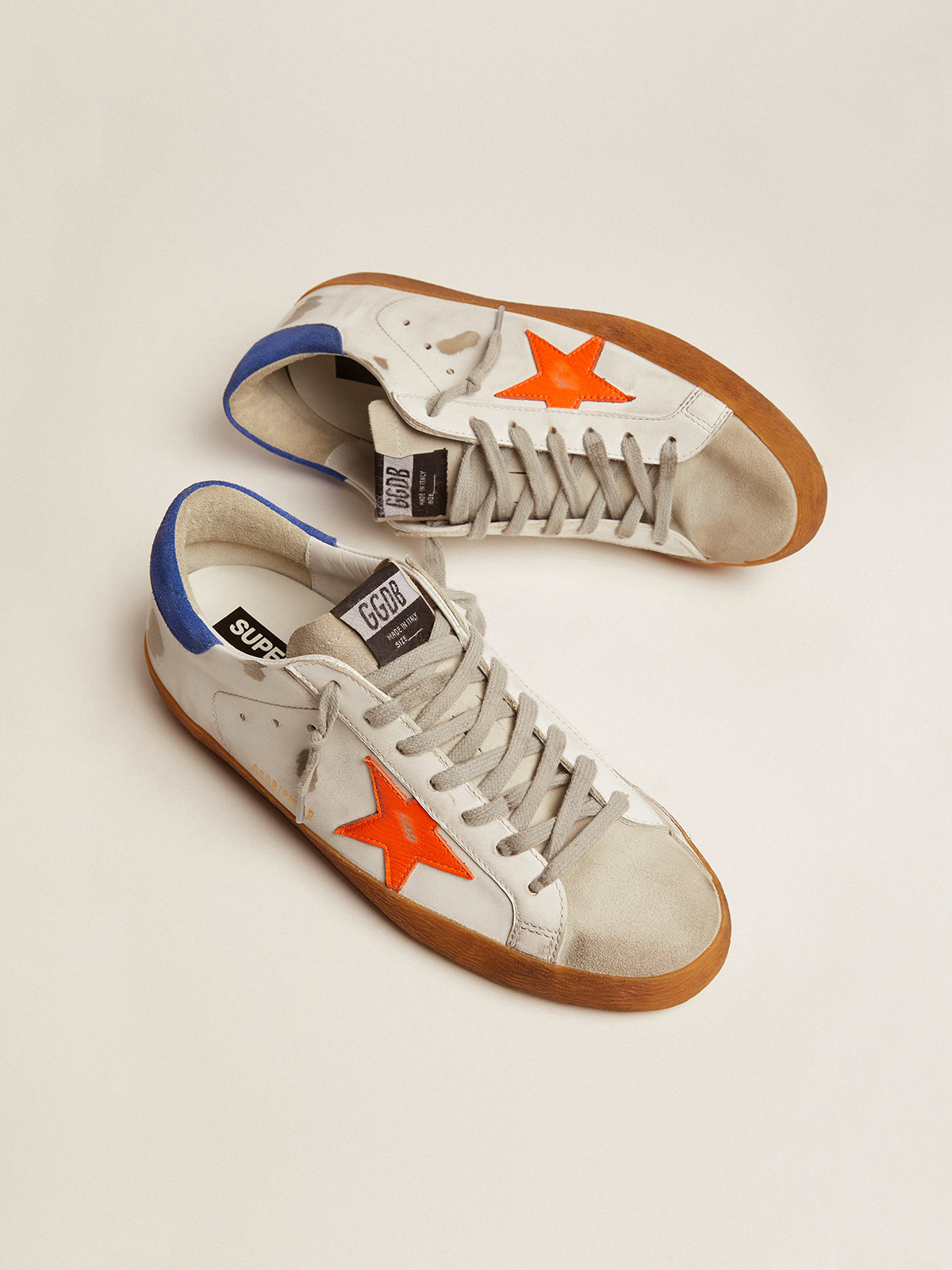 golden goose sneakers orange