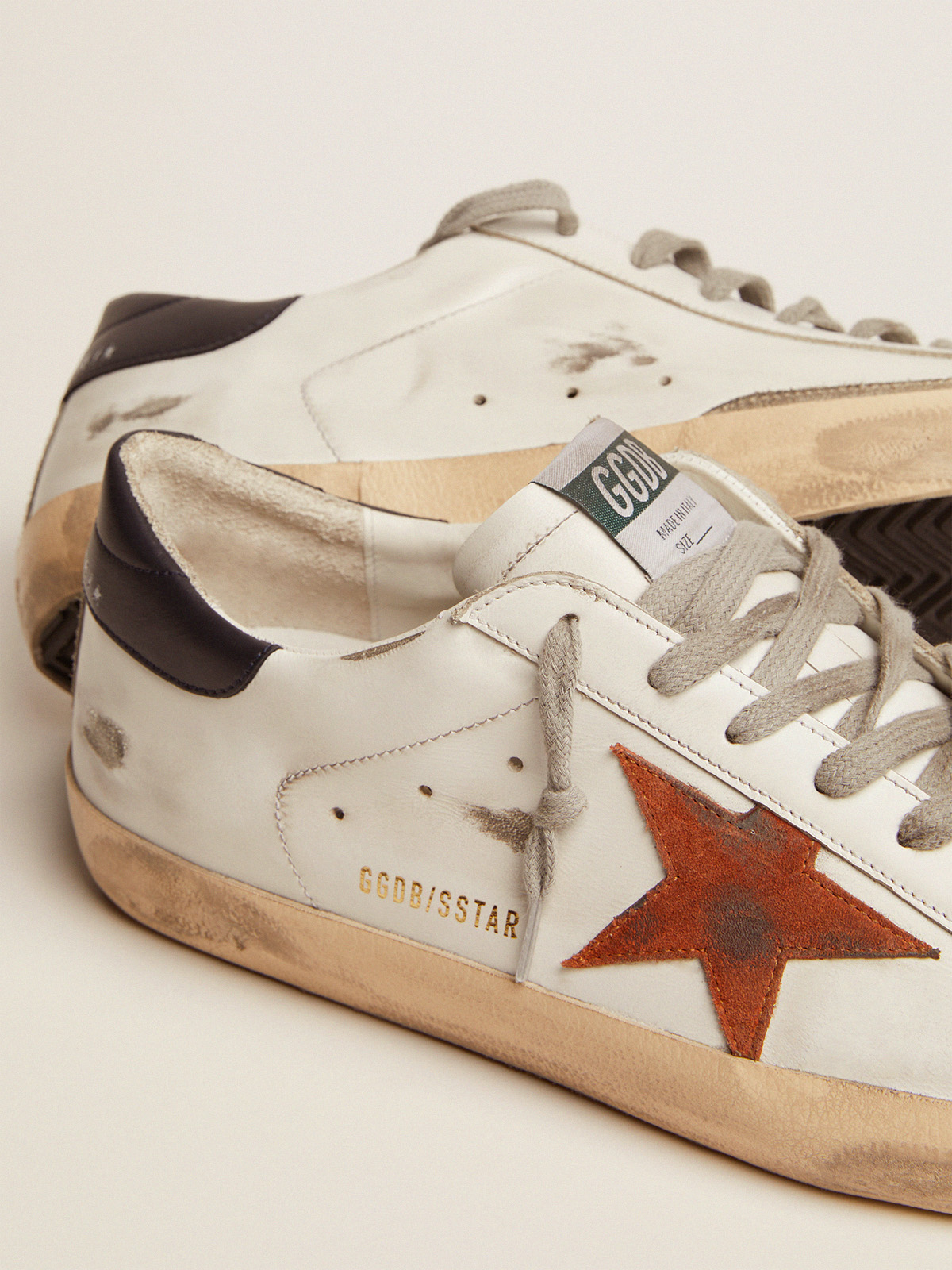 Golden goose cheap superstar bambino arancione