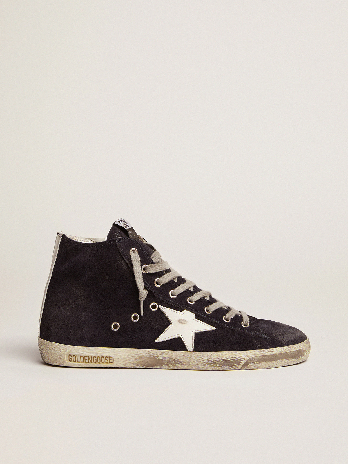 Men\'s Francy in leather with leather star and heel tab | Golden Goose