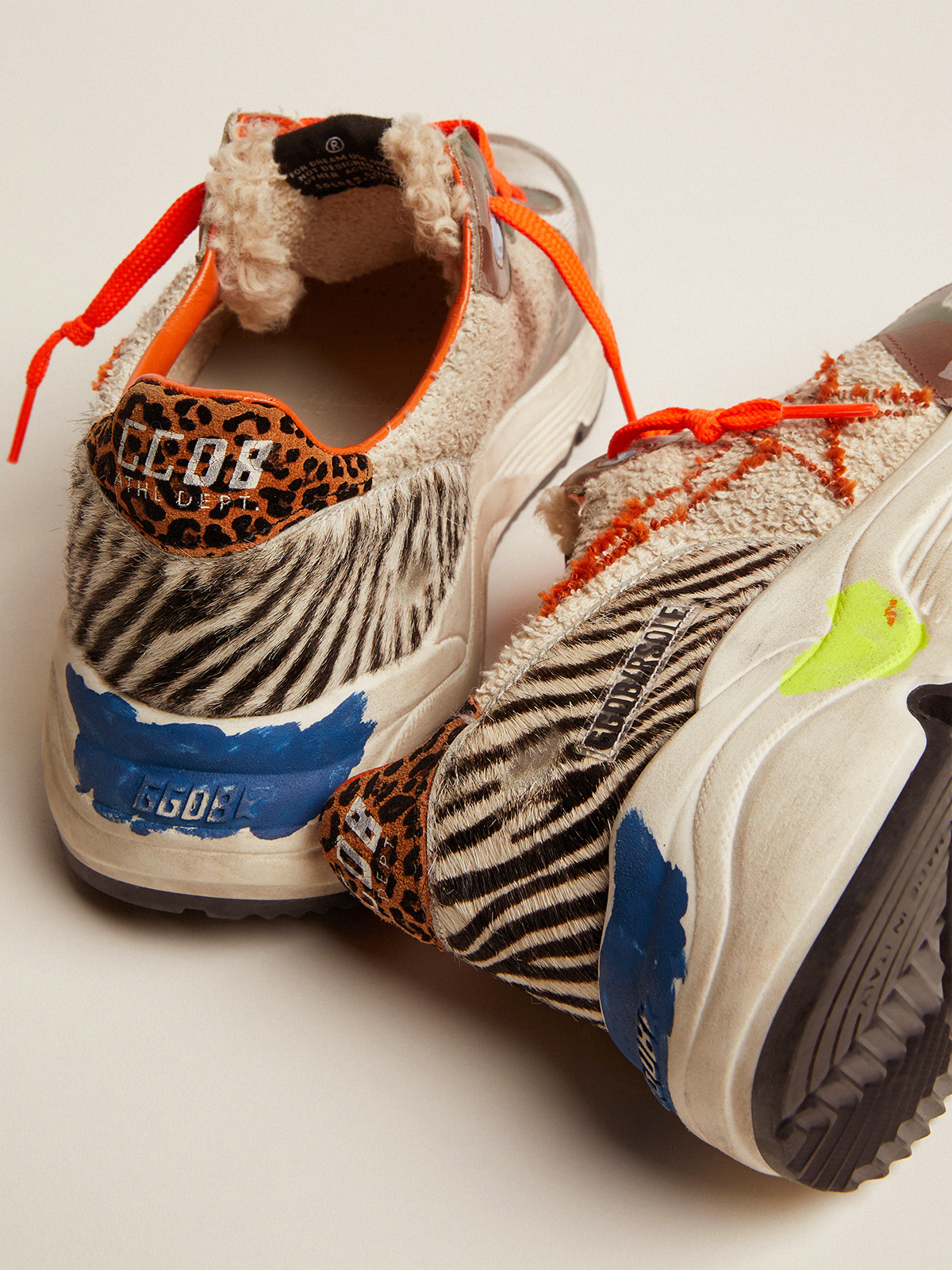 Running Sole sneakers with multi-print upper | Golden Goose