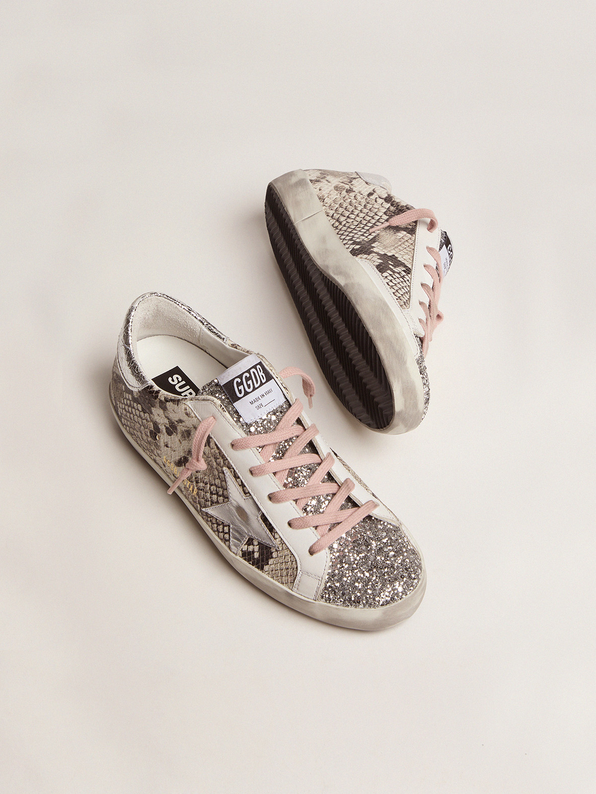 Snake print golden goose online