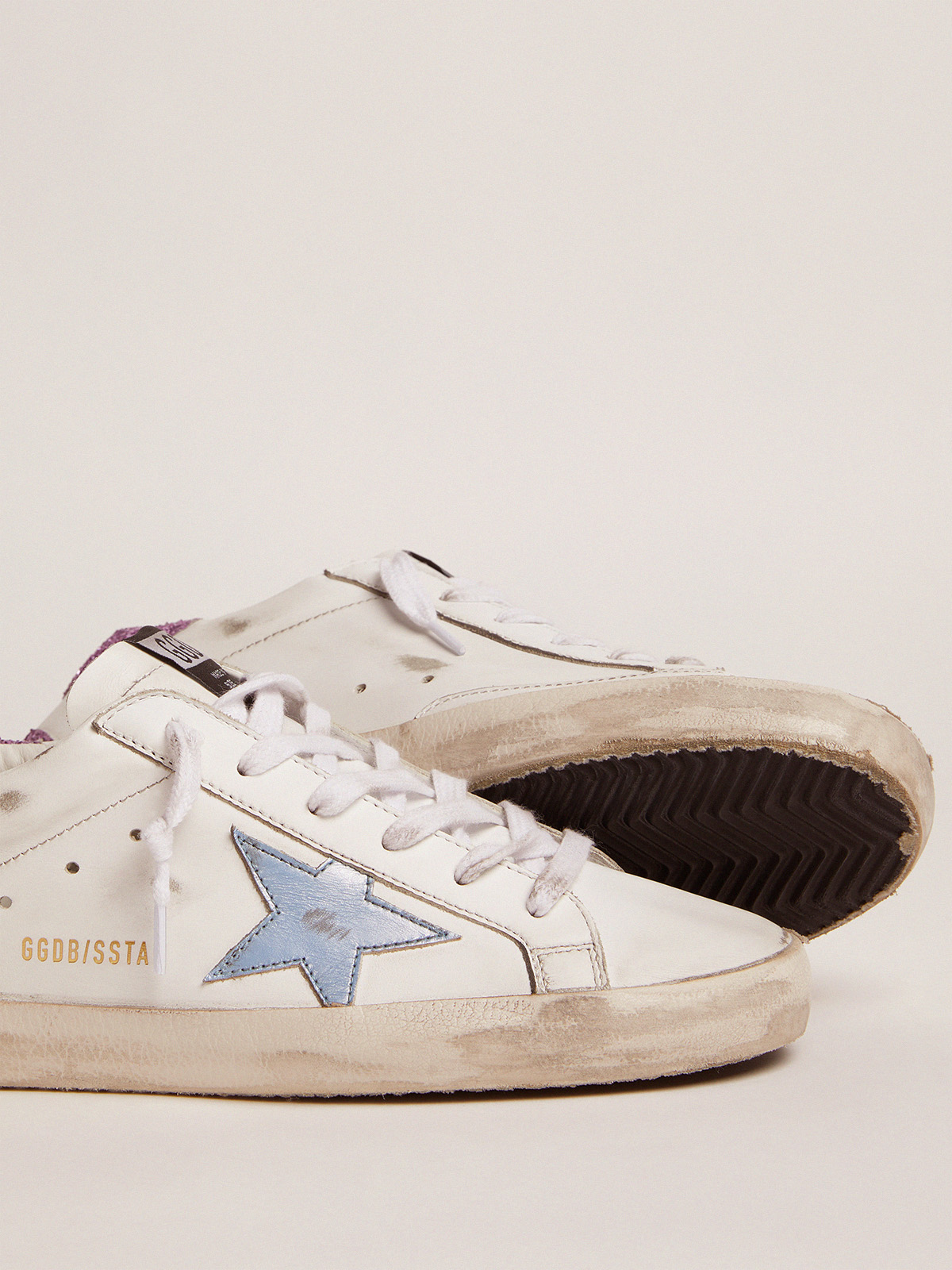 golden goose sneakers light blue