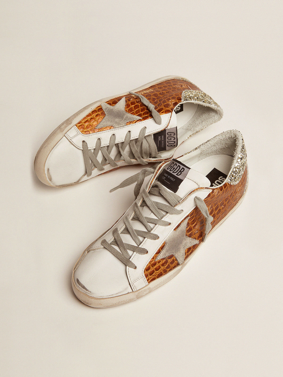 Golden goose paillettes vertes sale