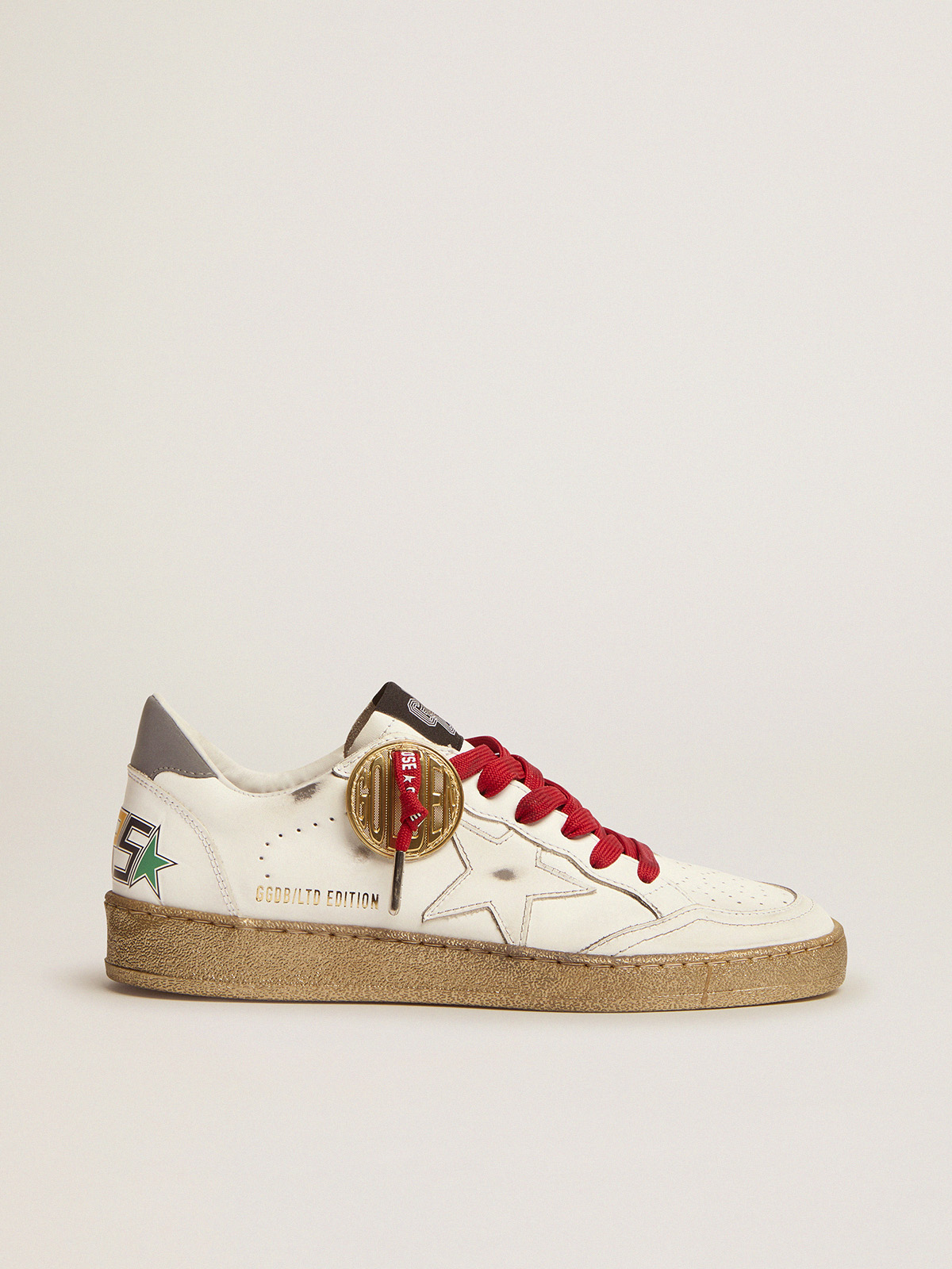 Ball Star sneakers in white leather for women | Golden Goose
