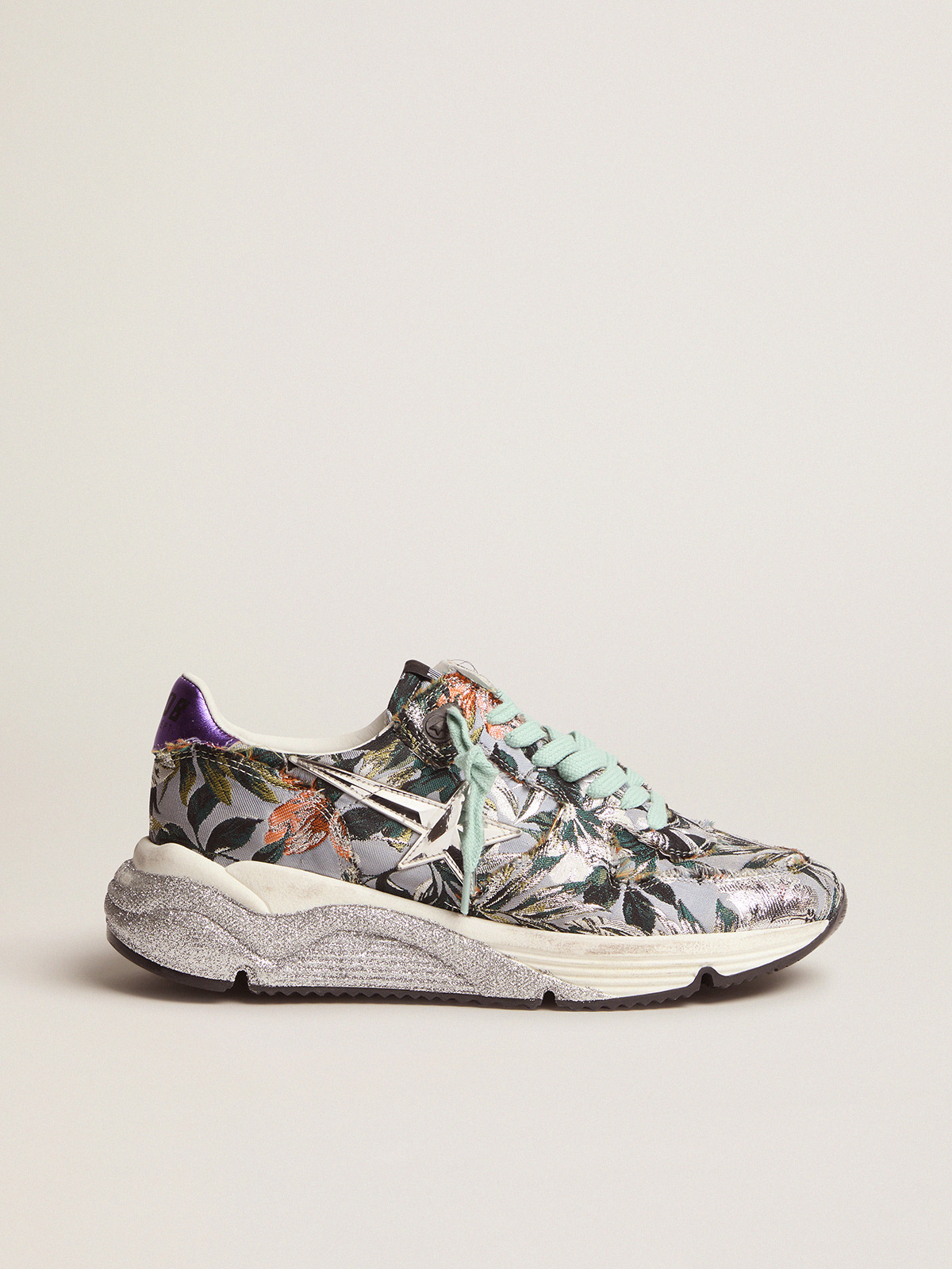 Running Sole sneakers with floral jacquard upper | Golden Goose