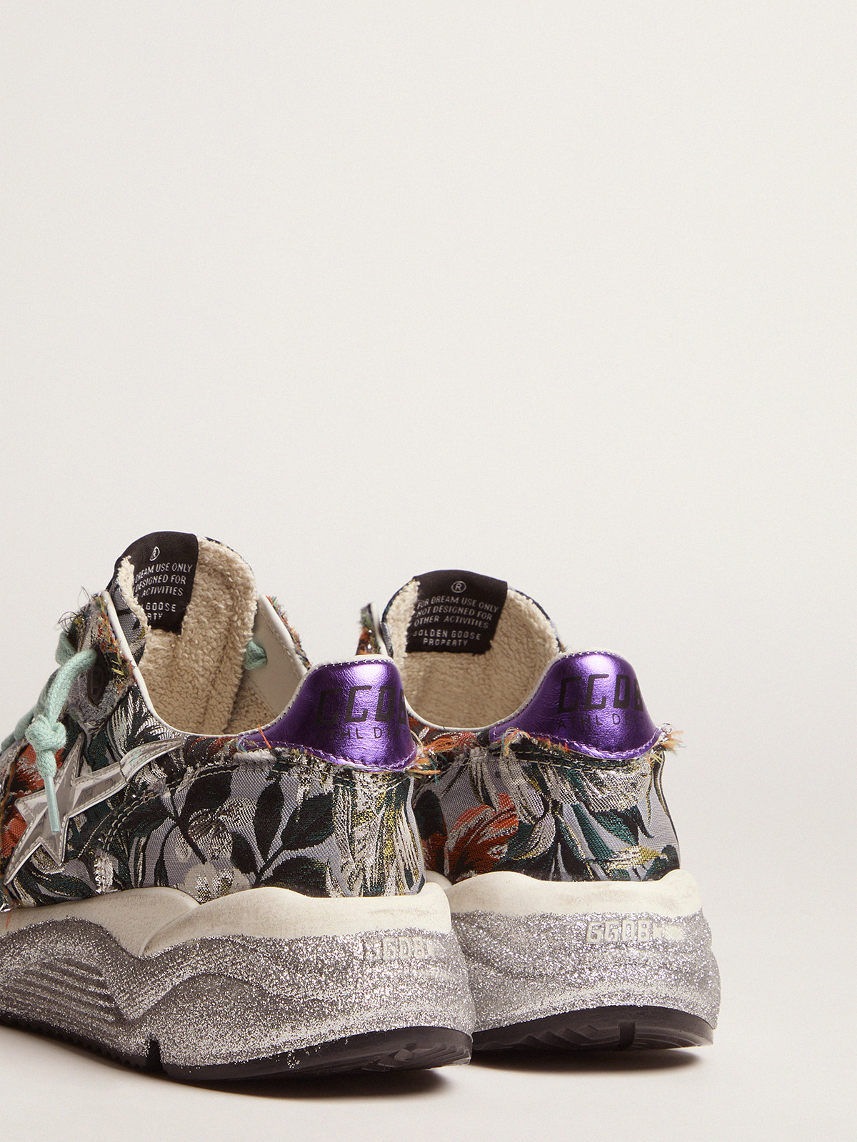 Running Sole sneakers with floral jacquard upper | Golden Goose