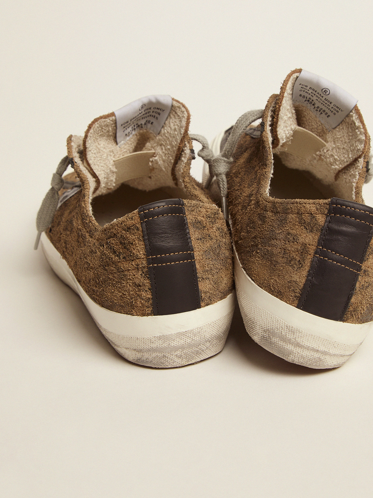 V-star LTD sneakers in leopard-print suede with a black laminated leather  star | Golden Goose