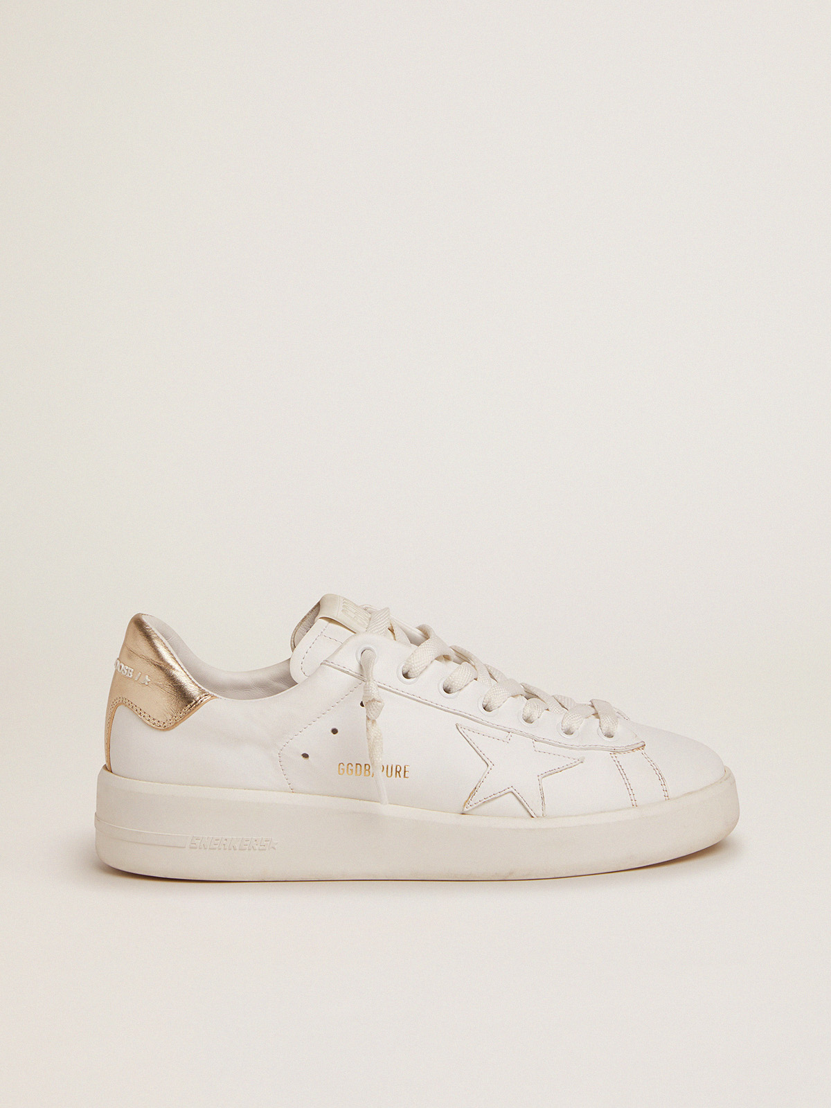 Women's Purestar sneakers with gold-coloured heel tab | Golden Goose