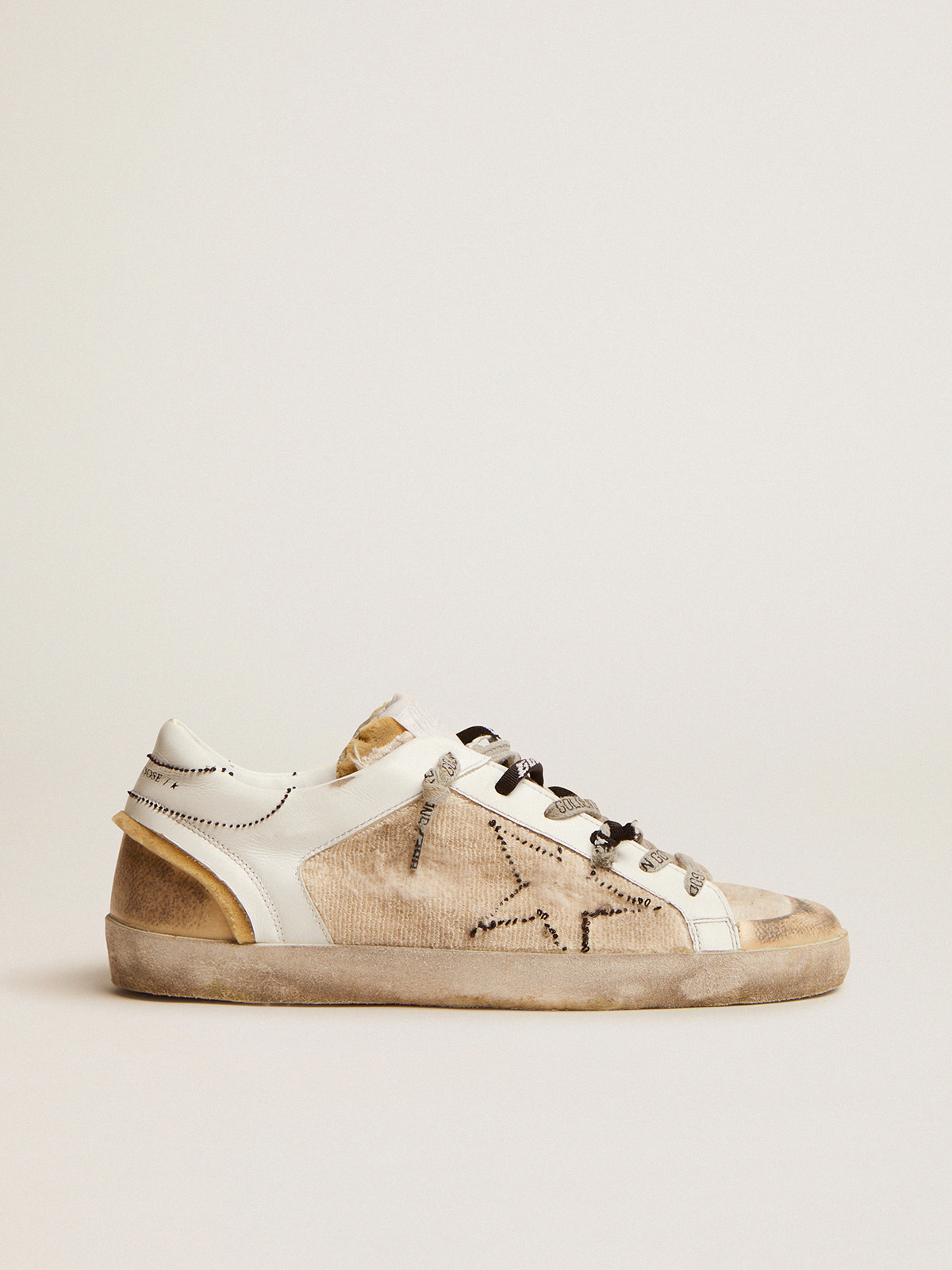 White and beige inside out Super Star sneakers Golden Goose