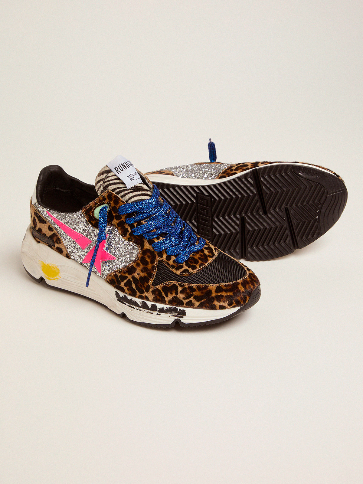 Golden goose running leopard sale