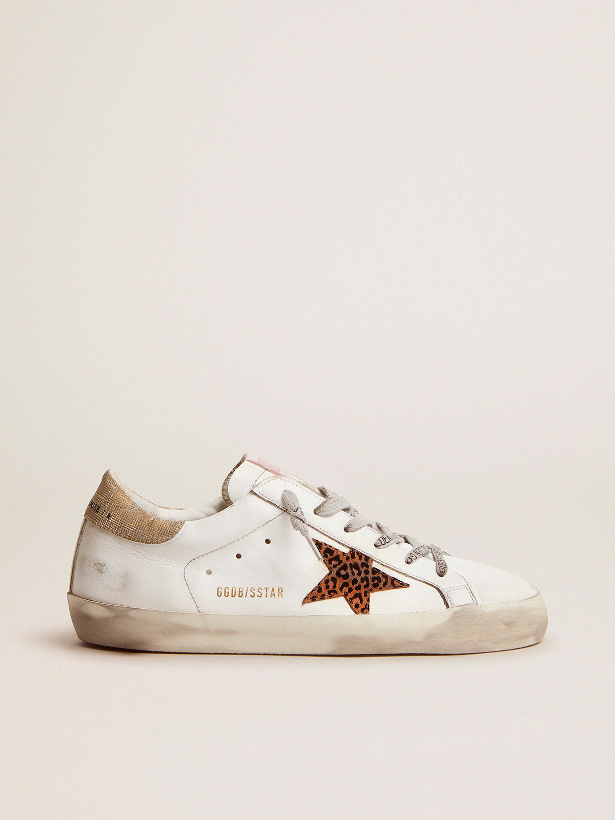 Super-Star LTD sneakers with leopard-print star and gold glitter
