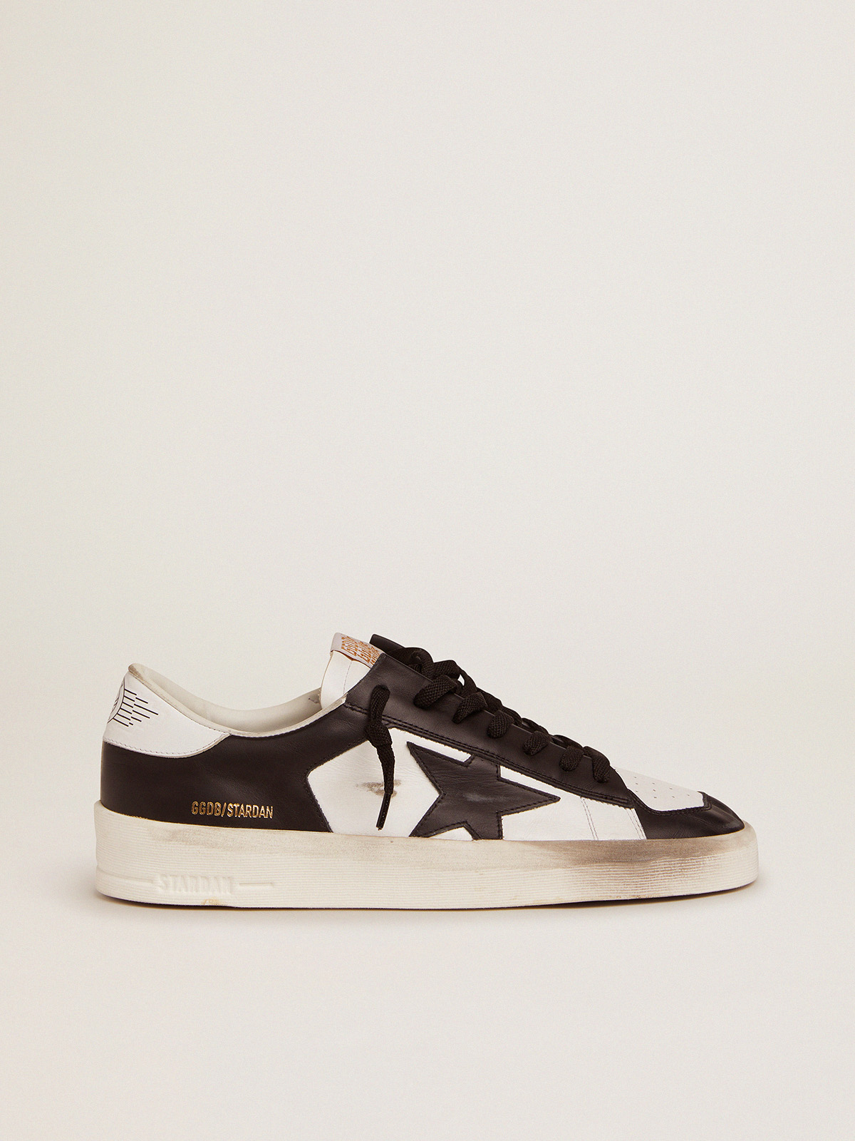 Black and white store golden goose sneakers