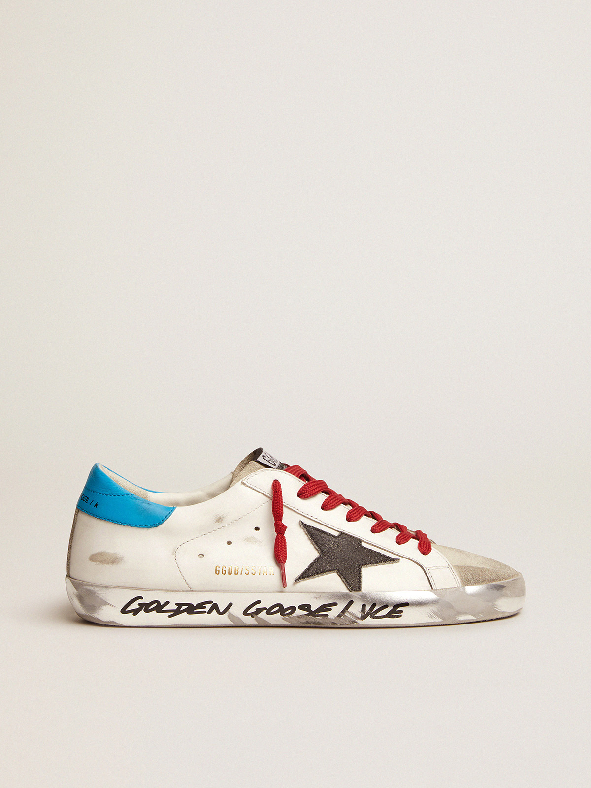 Golden goose store light blue sneakers