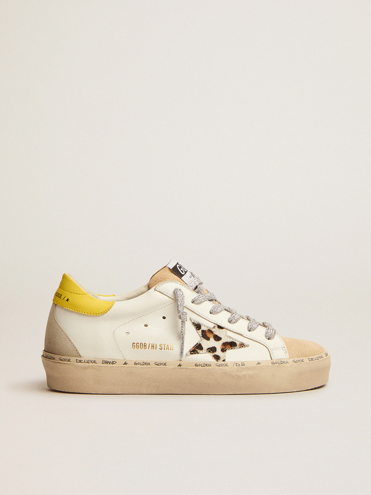 Hi Star LTD sneakers with zebra-print pony skin star and glitter