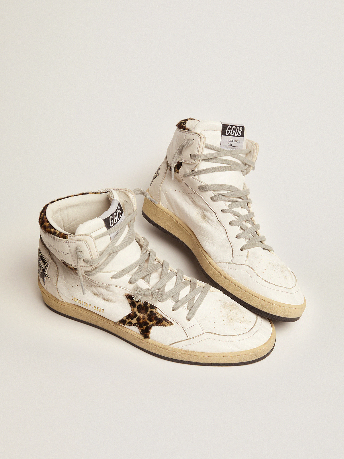 Golden goose high outlet top leopard