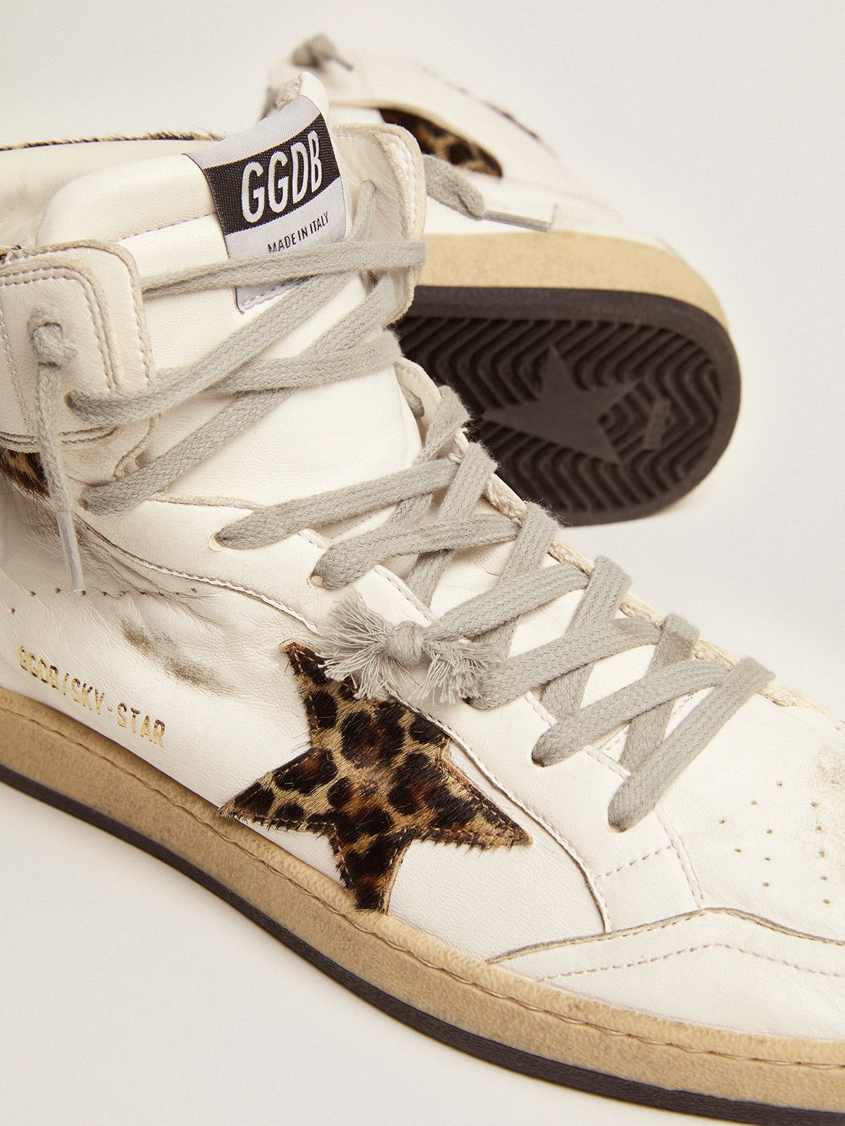 Golden goose leopard discount bleu