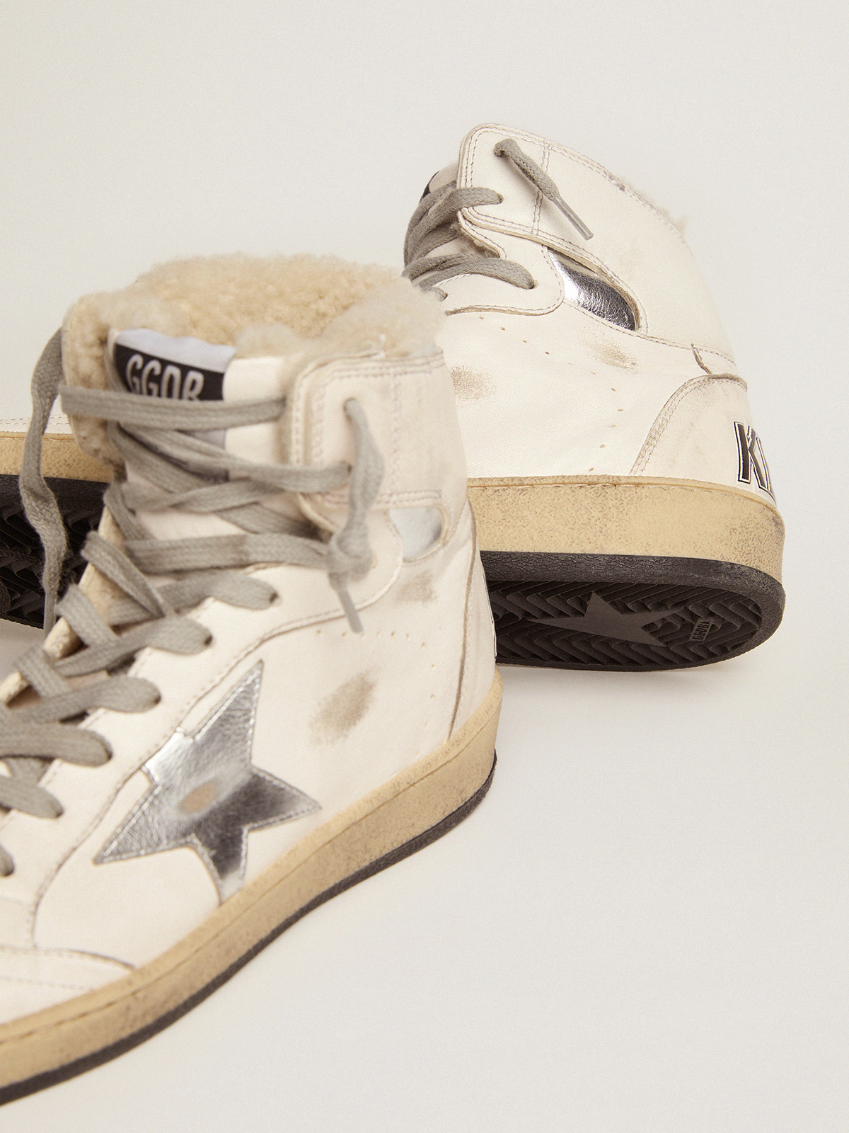 Shearling high hot sale top sneakers