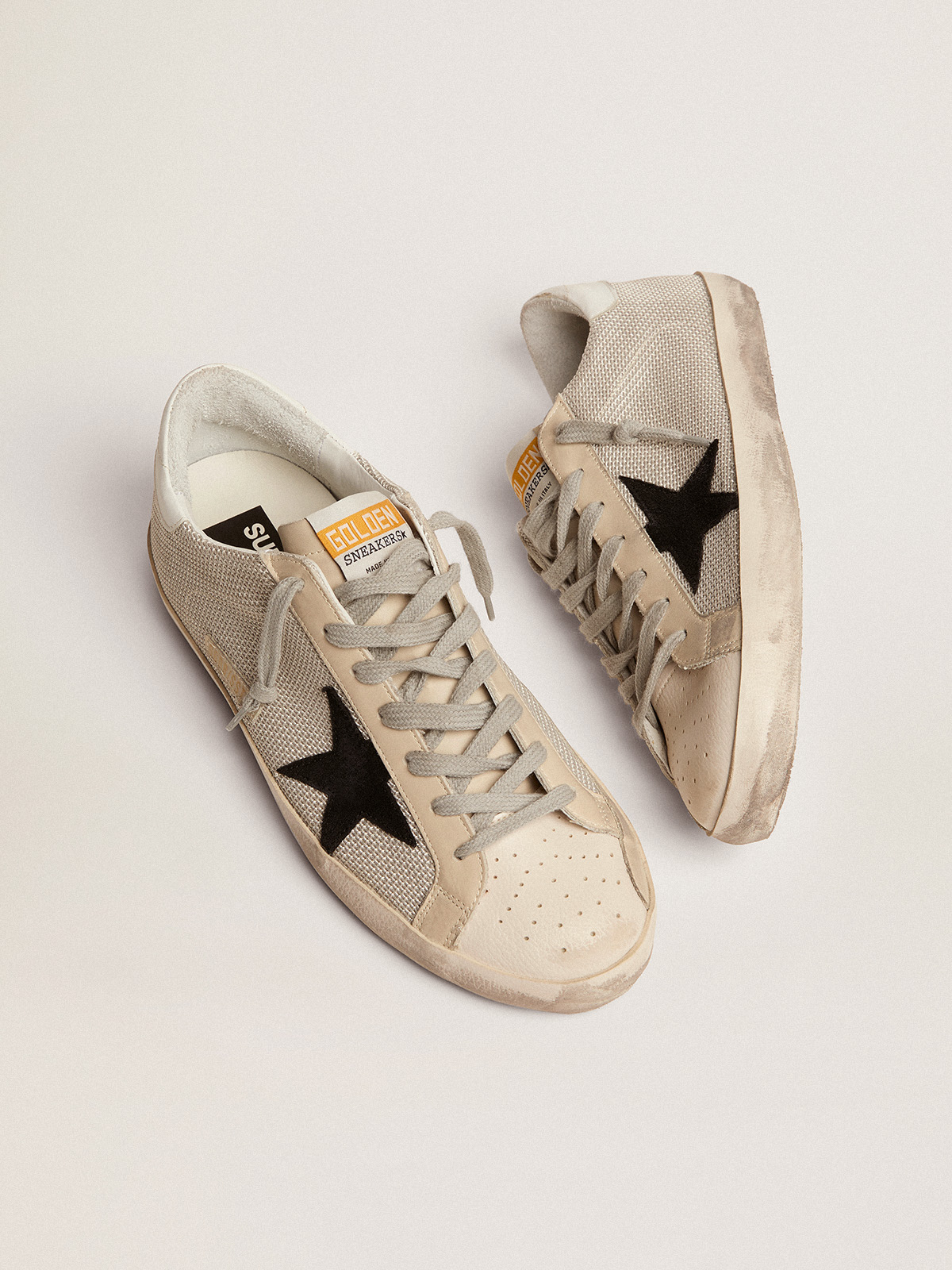 Golden goose store superstar leather