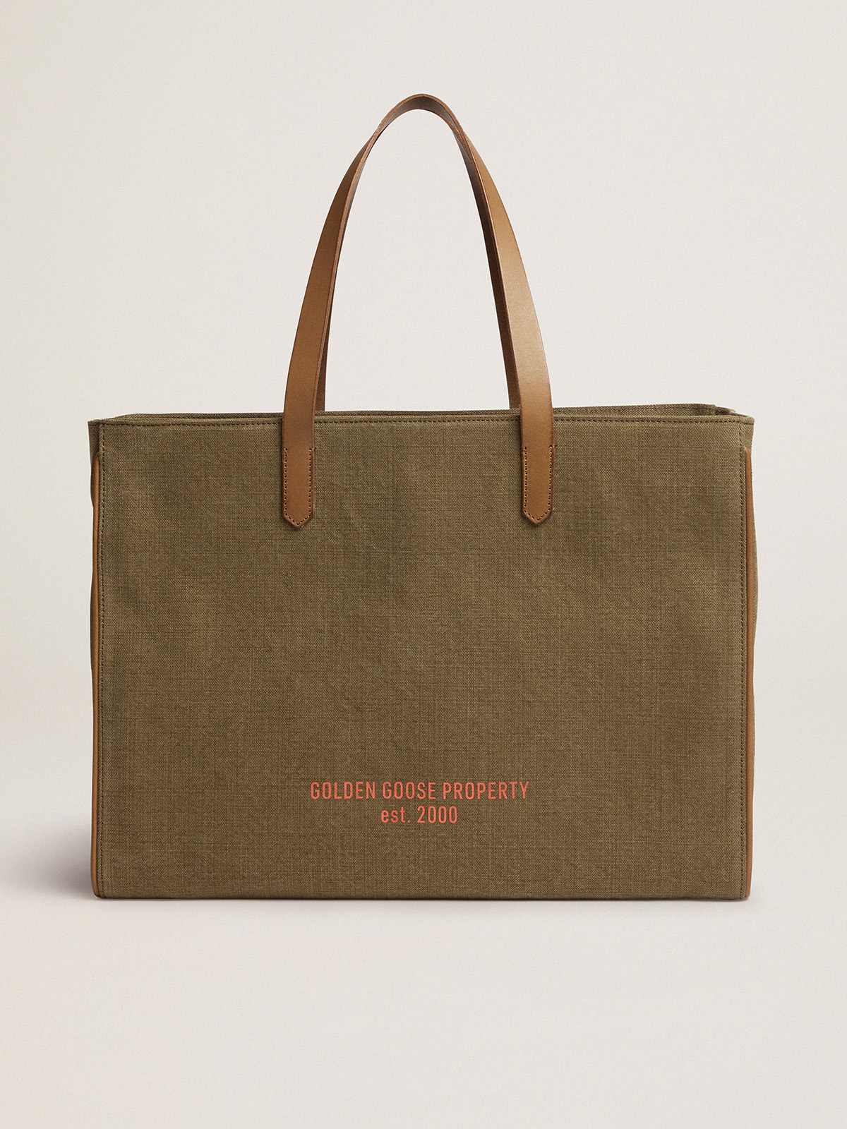 California Bag in military-green East-West canvas | Golden Goose