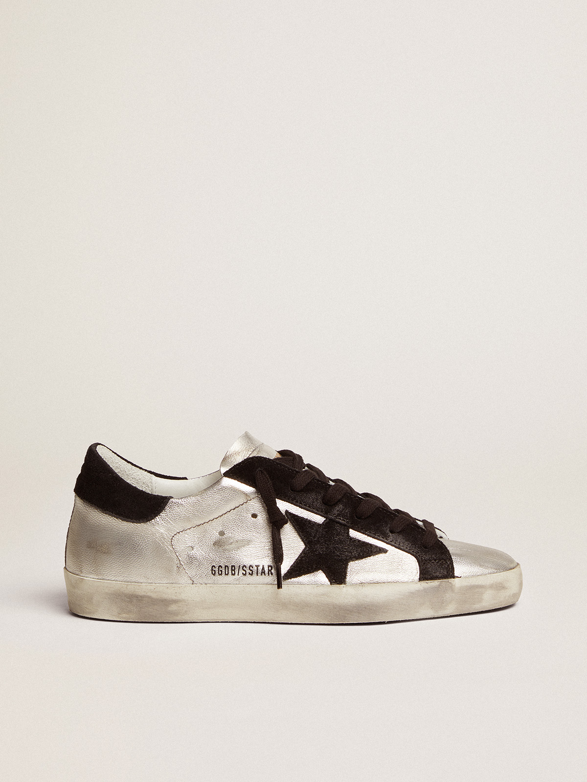 Women's Super-Star sneakers in silver leather | Golden Goose