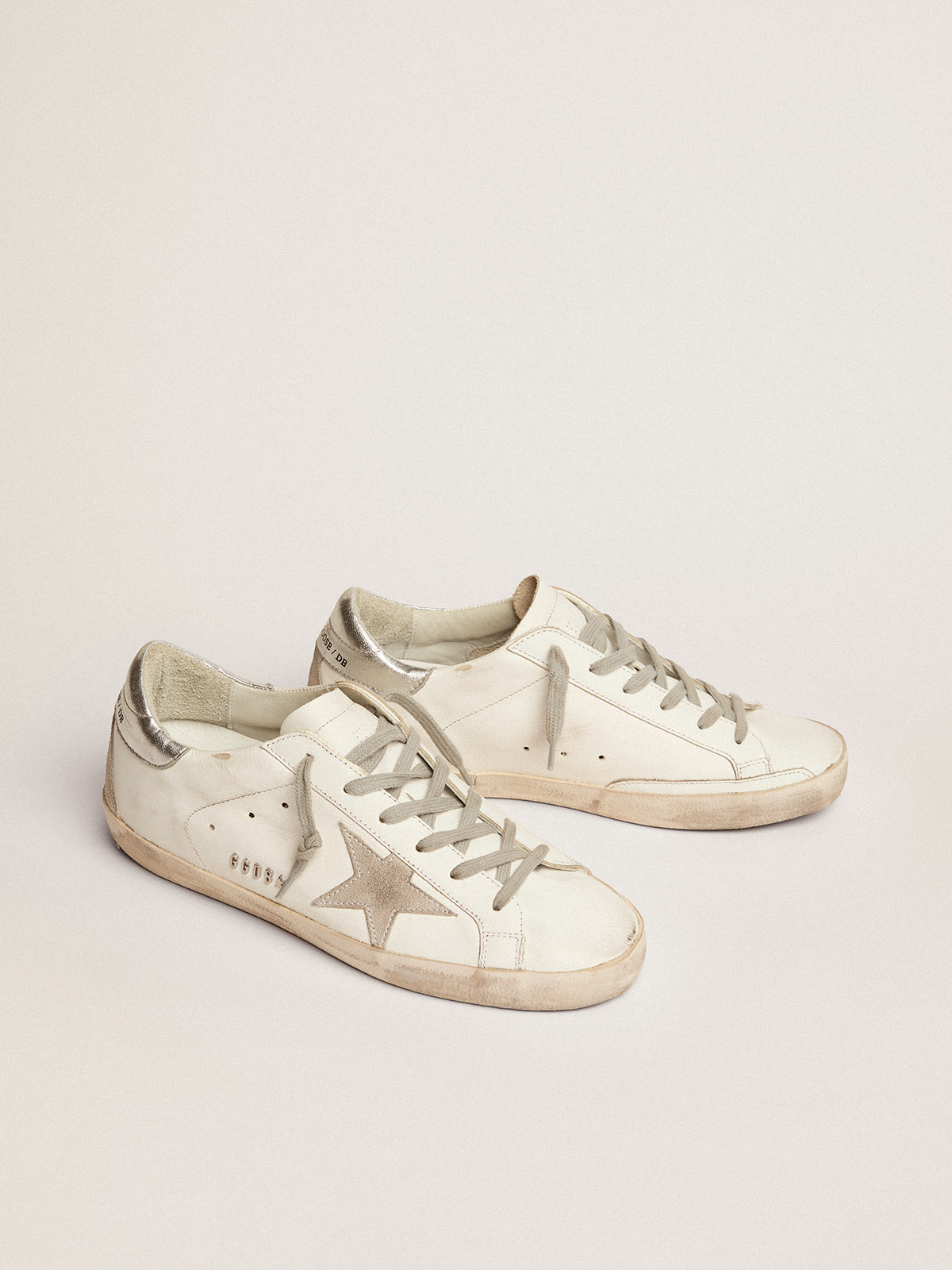 Golden goose store metallic silver