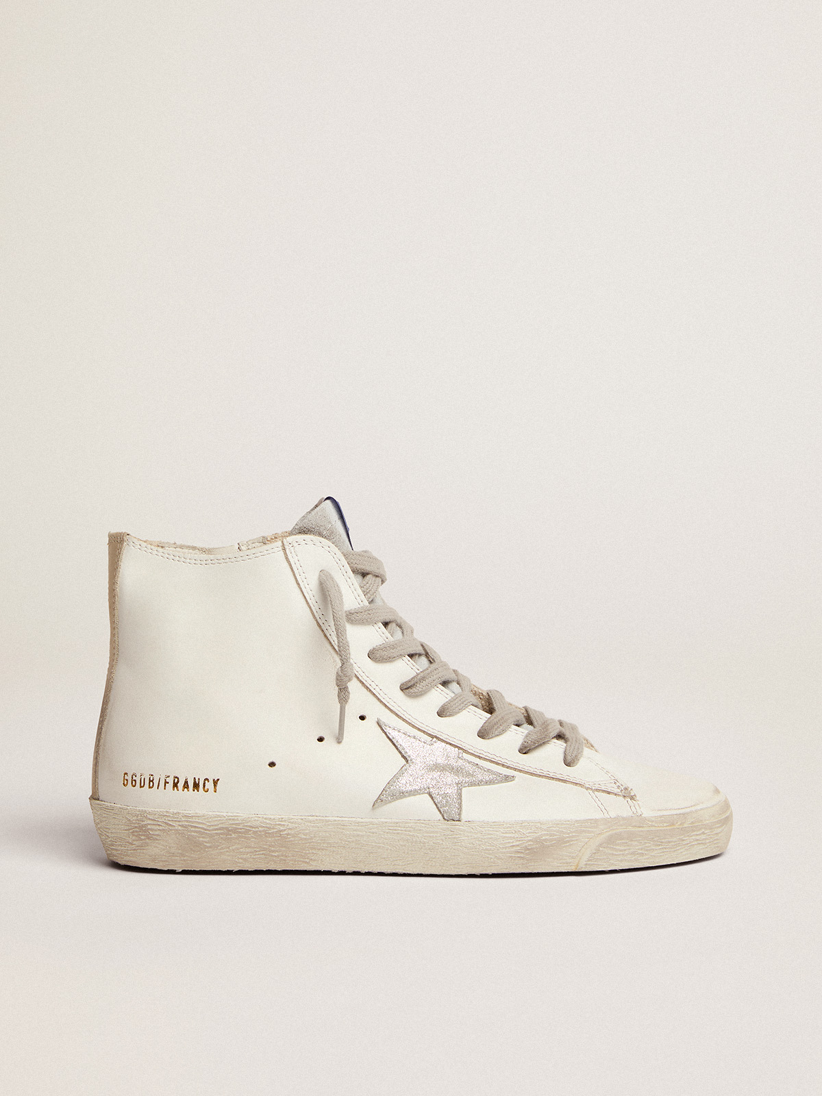 Women's Francy leather with suede star | Golden Goose