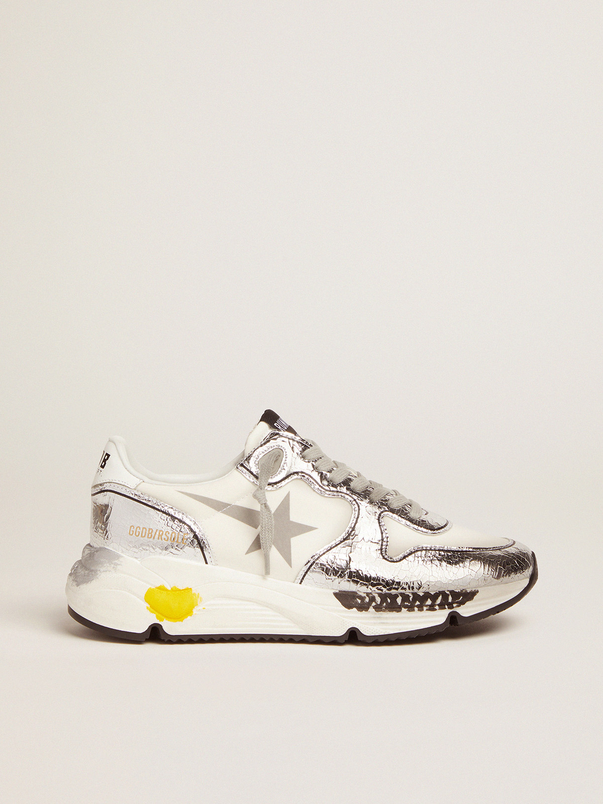 Women's Running Sole silver and white | Golden Goose