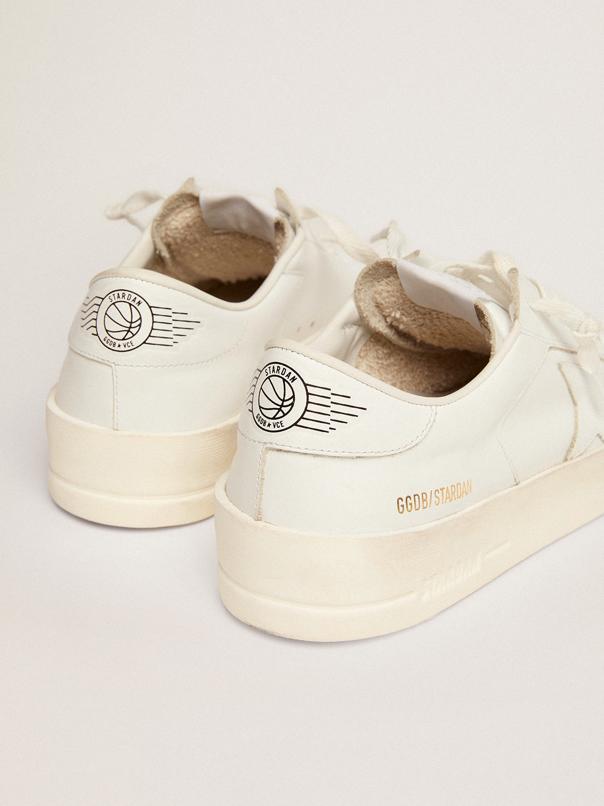 Women\'s Stardan sneakers in total white leather | Golden Goose