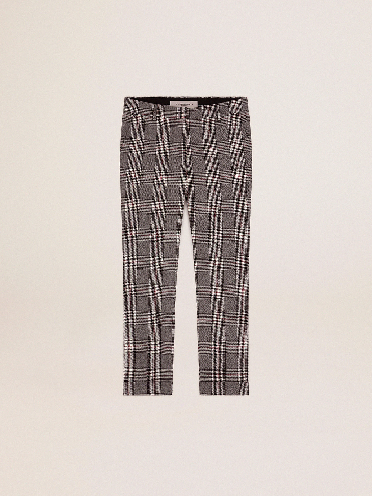 Cigarette Pants in Black Gingham