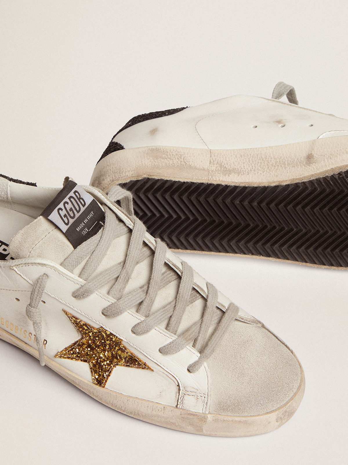 Golden goose shop con brillantini