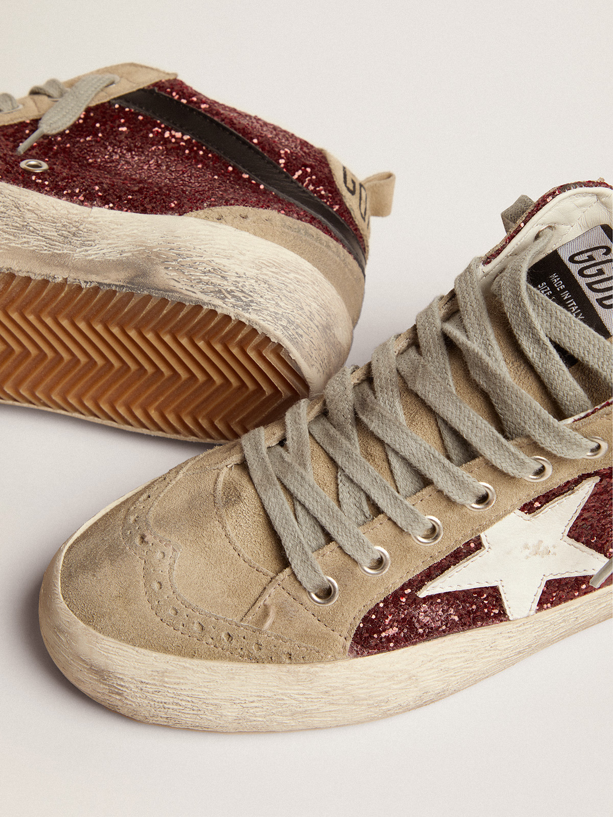 Golden goose cheap burgundy velvet