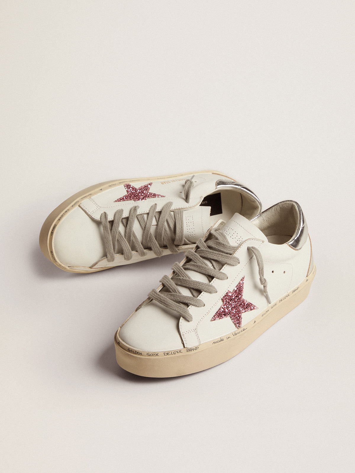 Women's Hi Star with laminated leather heel tab and glitter star