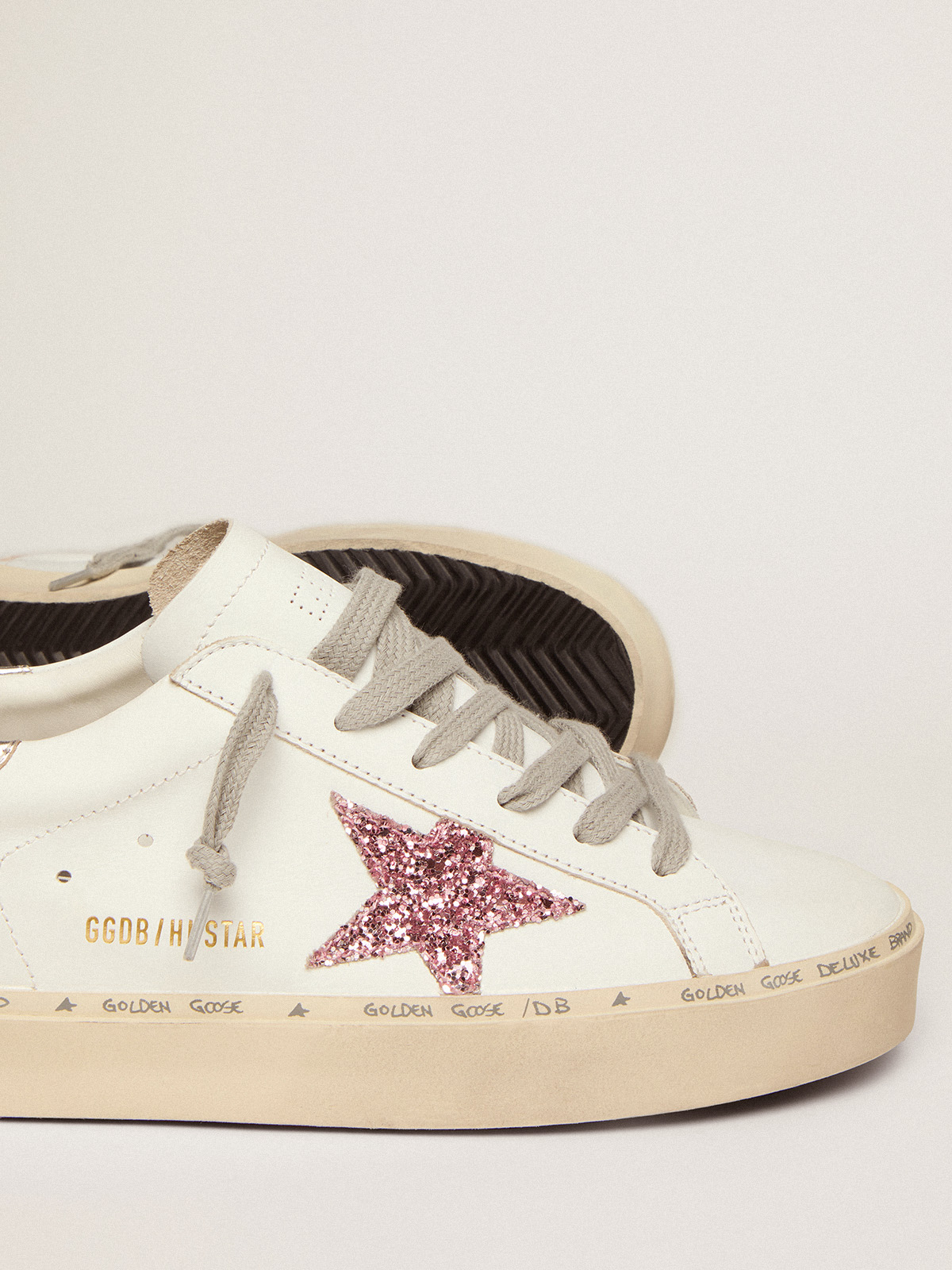 Women's Hi Star with laminated leather heel tab and glitter star