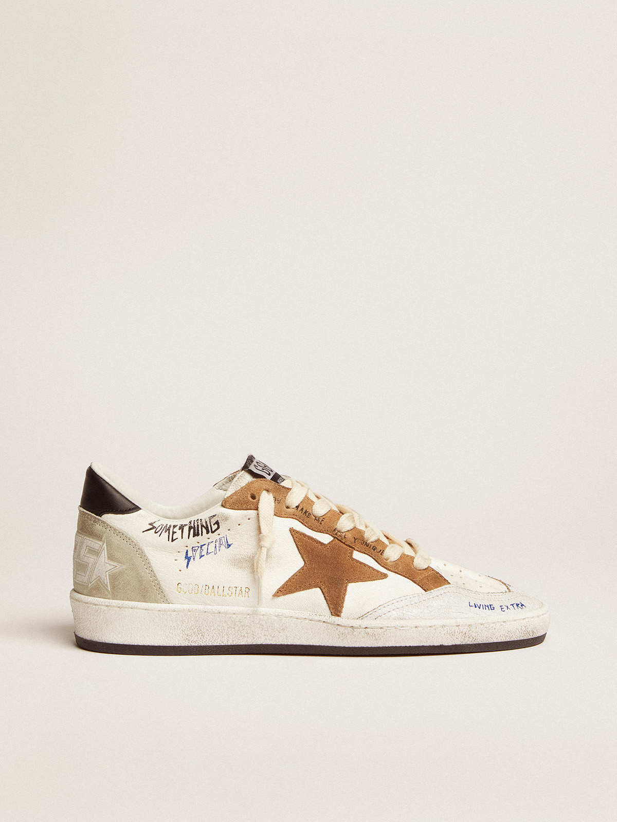 Golden Goose - Women's Ball Star in Black Suede with White Leather Star, Woman, Size: 39