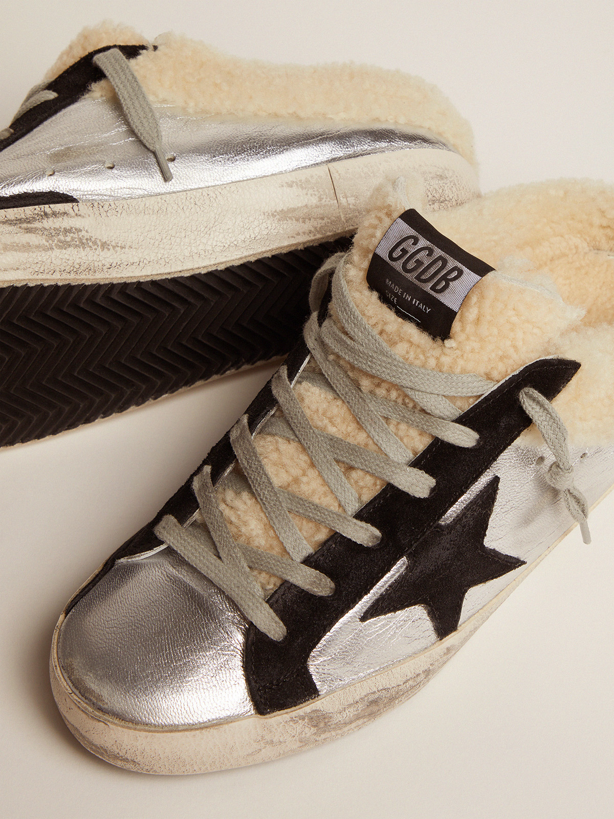 Golden goose 2024 sabot black