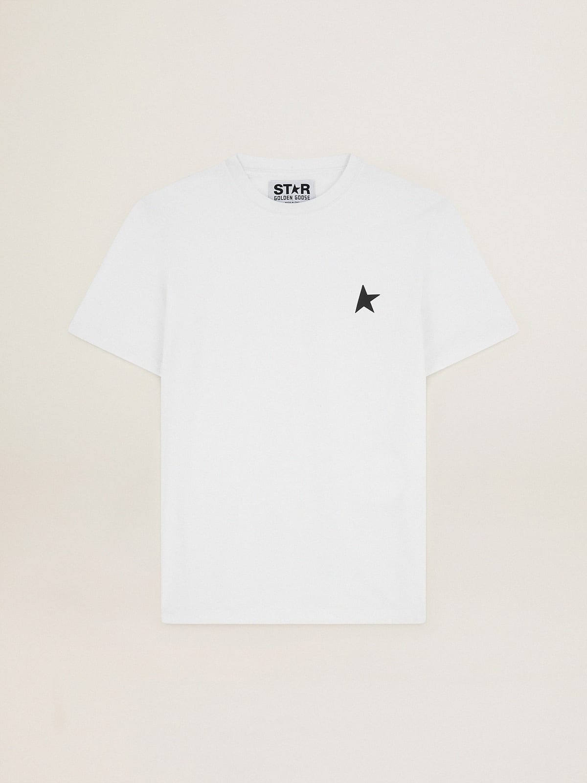 White Star Collection T-shirt with black star on the front