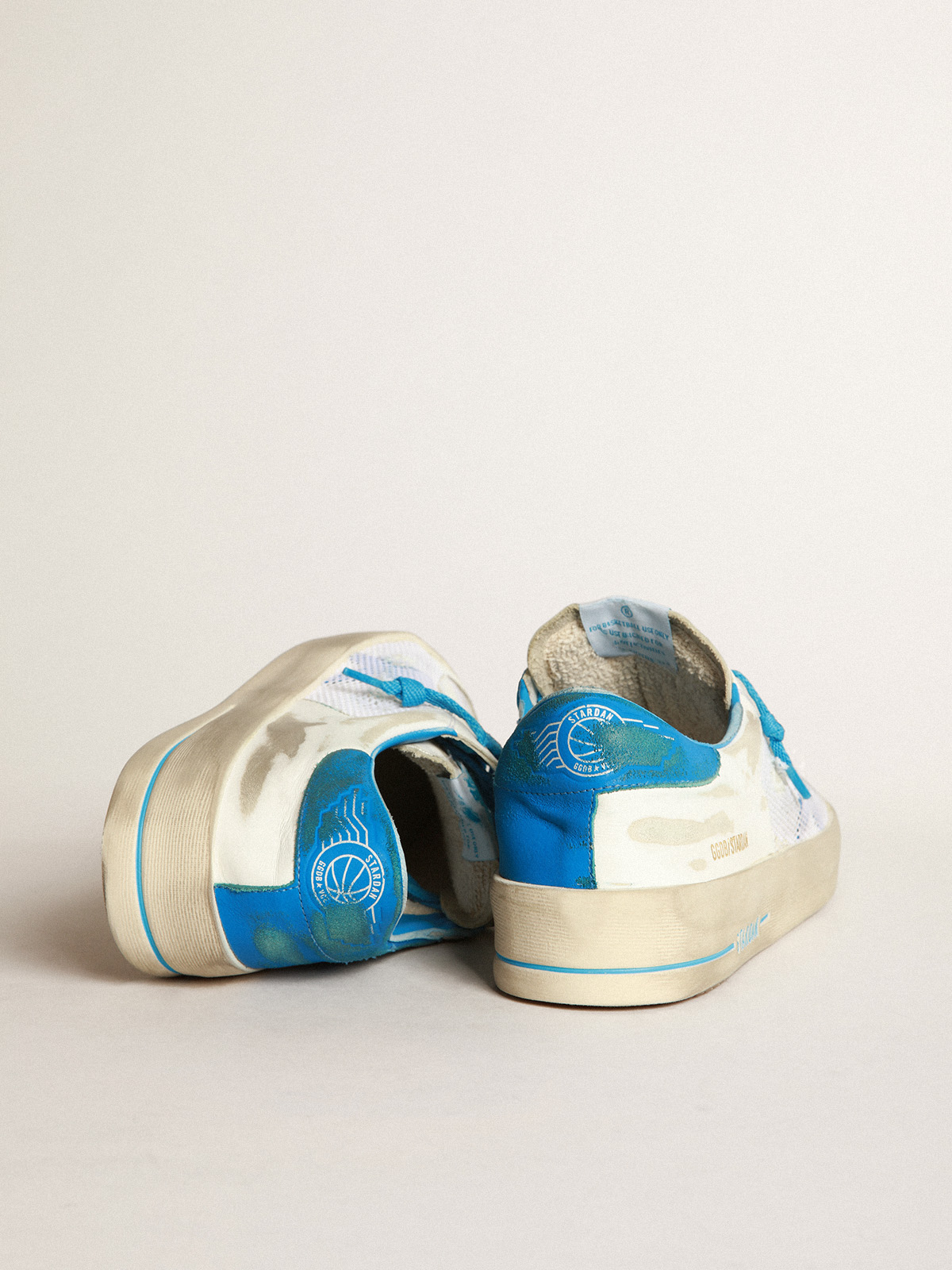 White and light blue Stardan sneakers Golden Goose