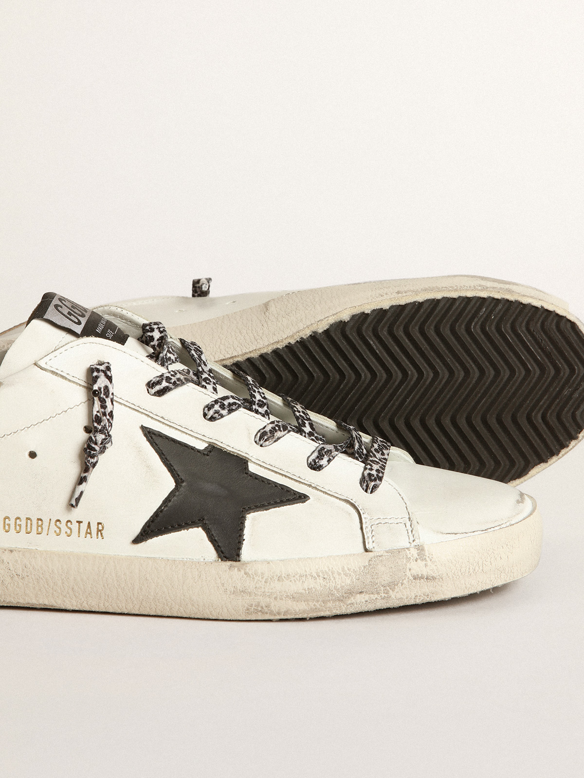 Golden goose with hot sale leopard laces