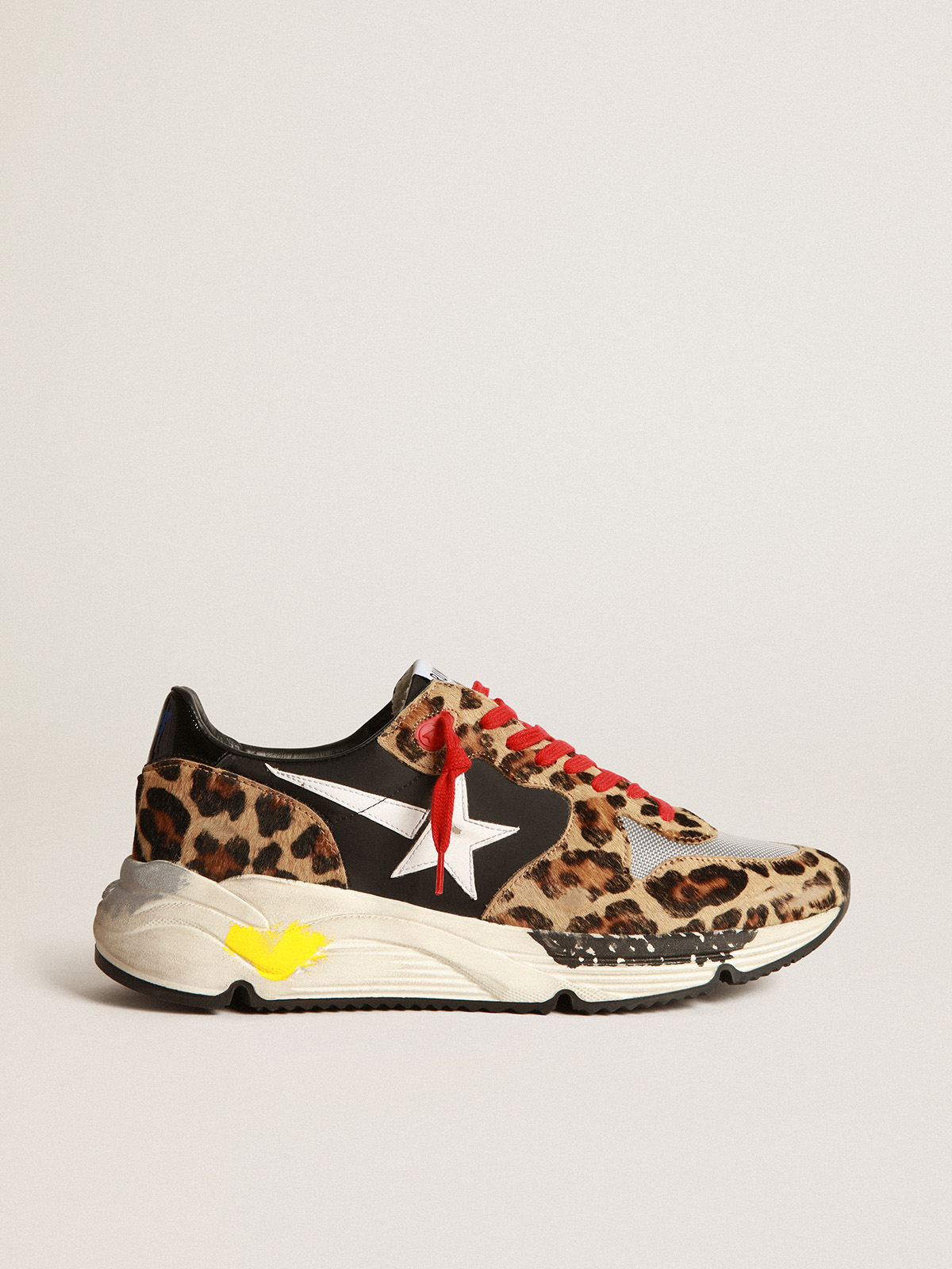 Golden goose running sole sales red