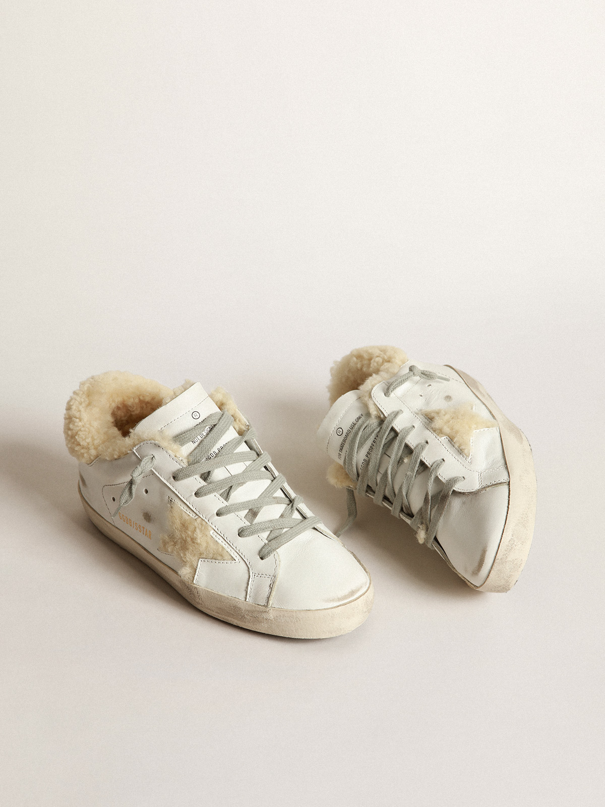 Golden goose hotsell shearling sneakers