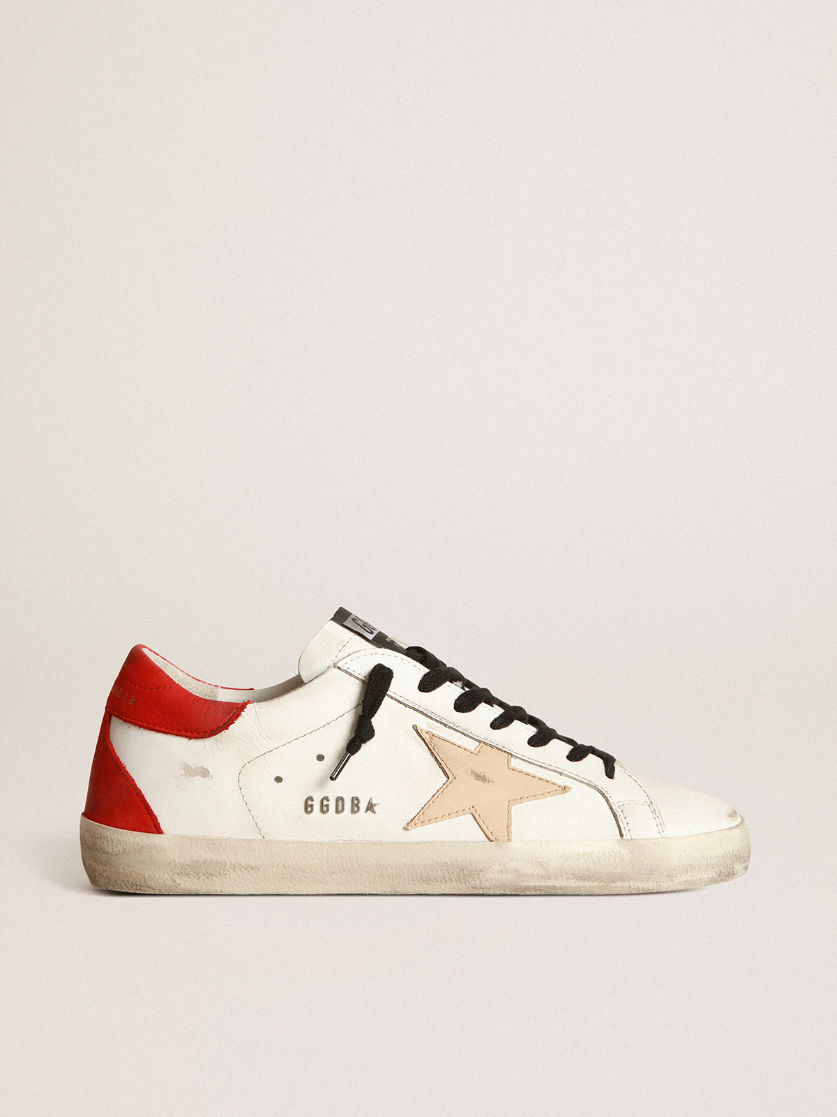 Gold and best sale red sneakers