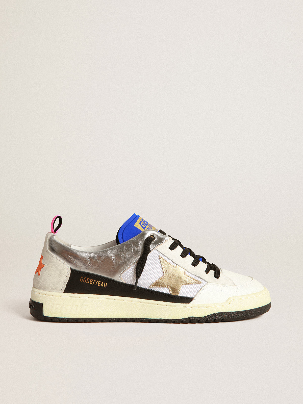 Golden goose clearance white and gold