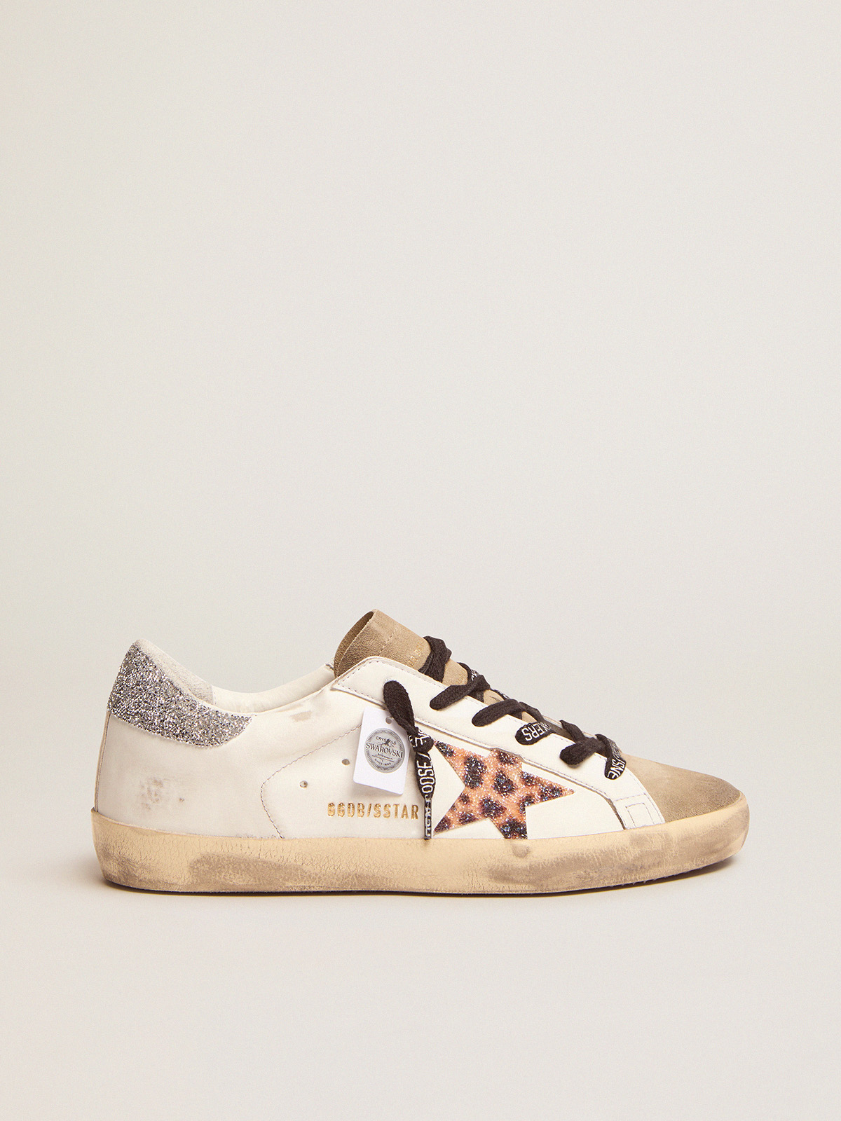 GOLDEN GOOSE SUPER-STAR HEEL LEOPARD